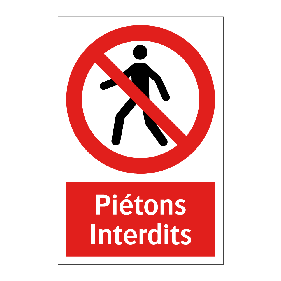Piétons Interdits
