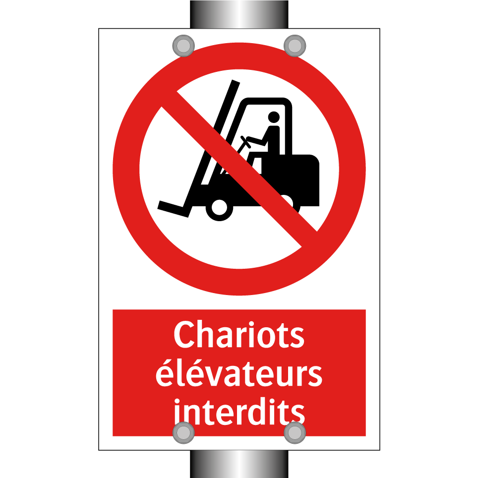 Chariots élévateurs interdits