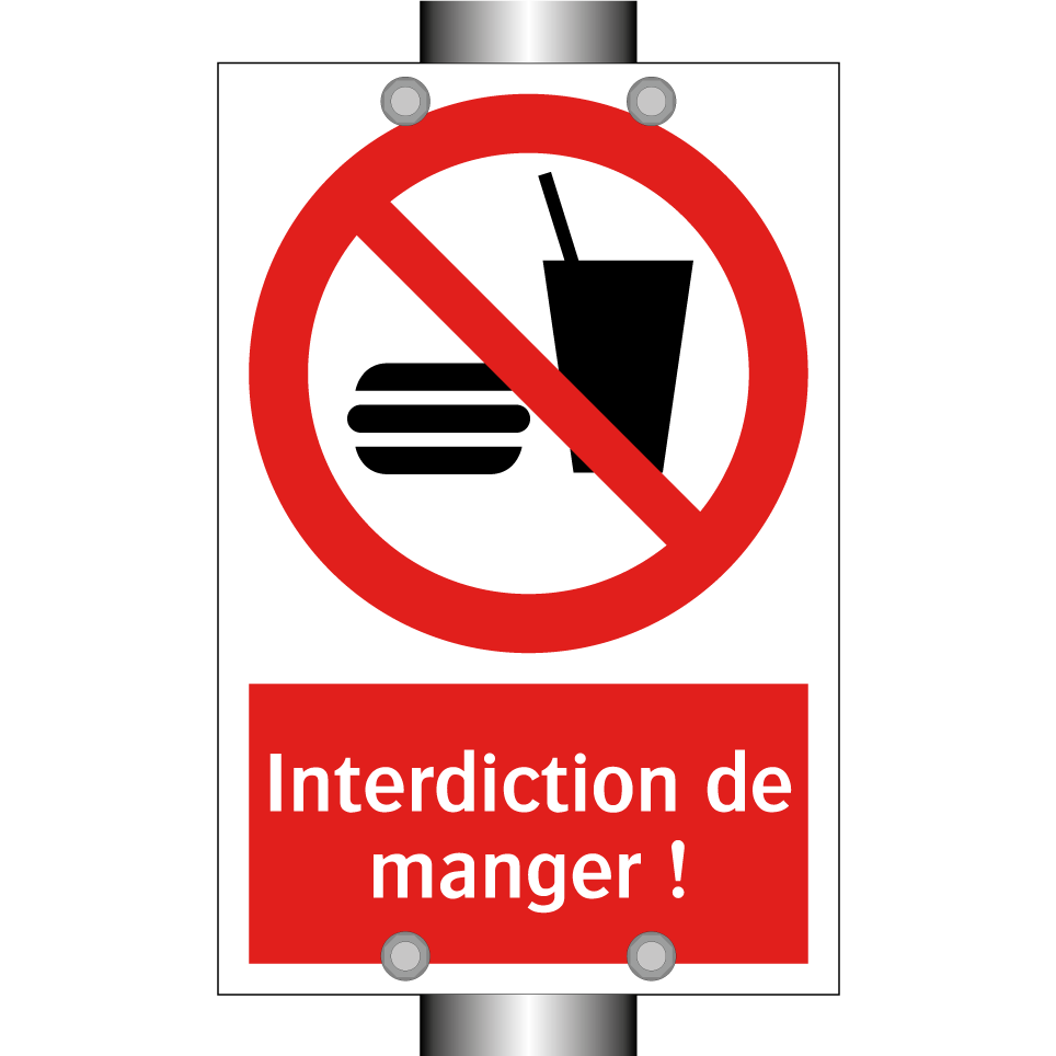 Interdiction de manger !