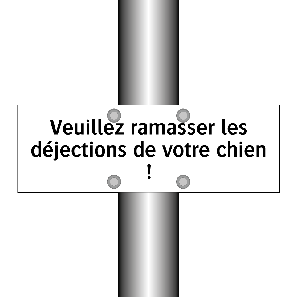 Veuillez ramasser les déjections de votre chien !