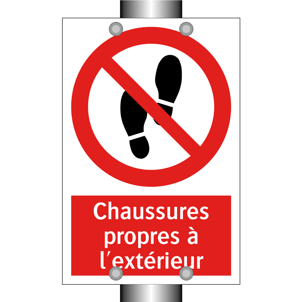 Chaussures propres à l'extérieur