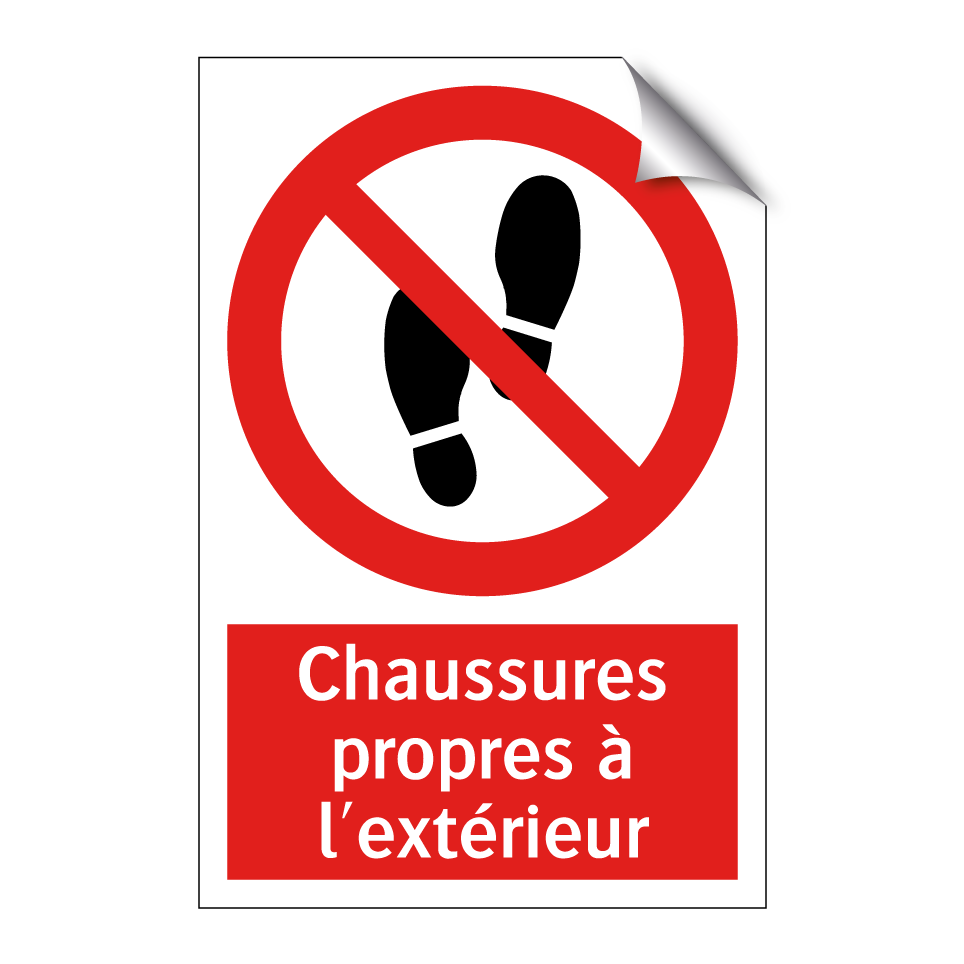 Chaussures propres à l'extérieur