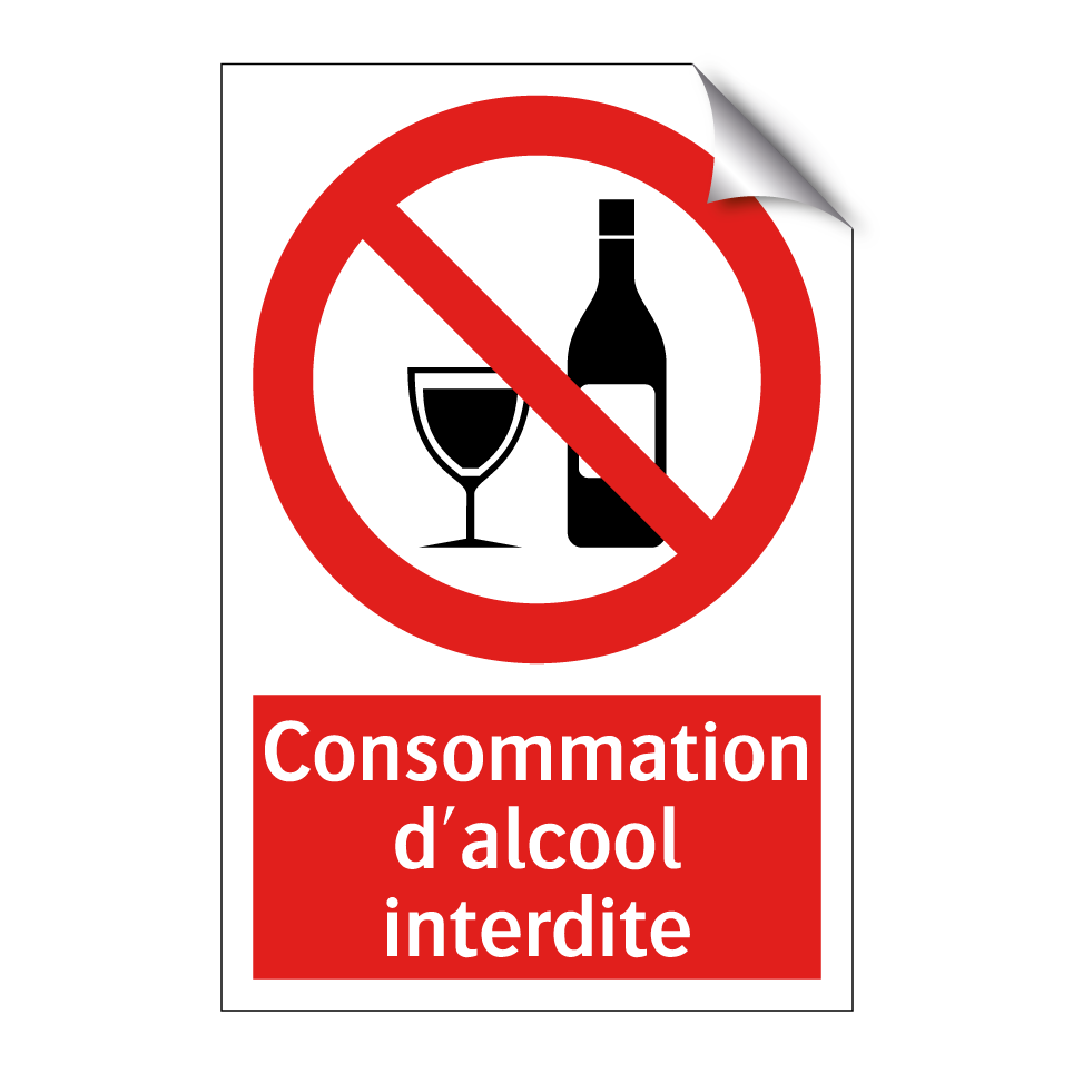 Consommation d'alcool interdite