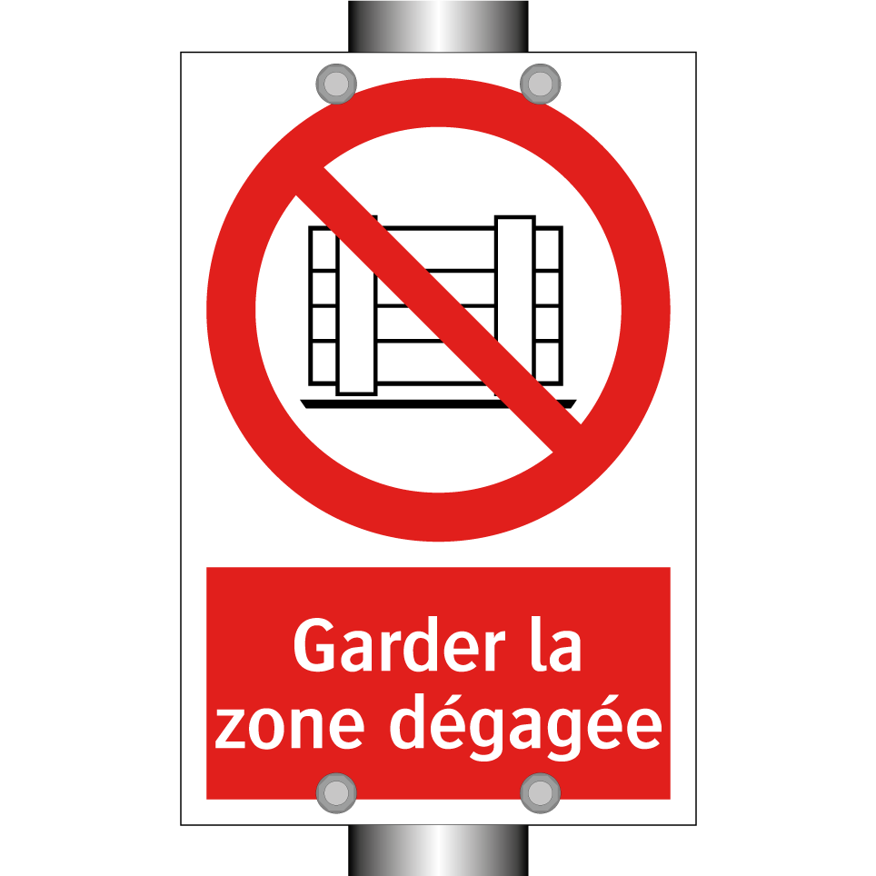 Garder la zone dégagée