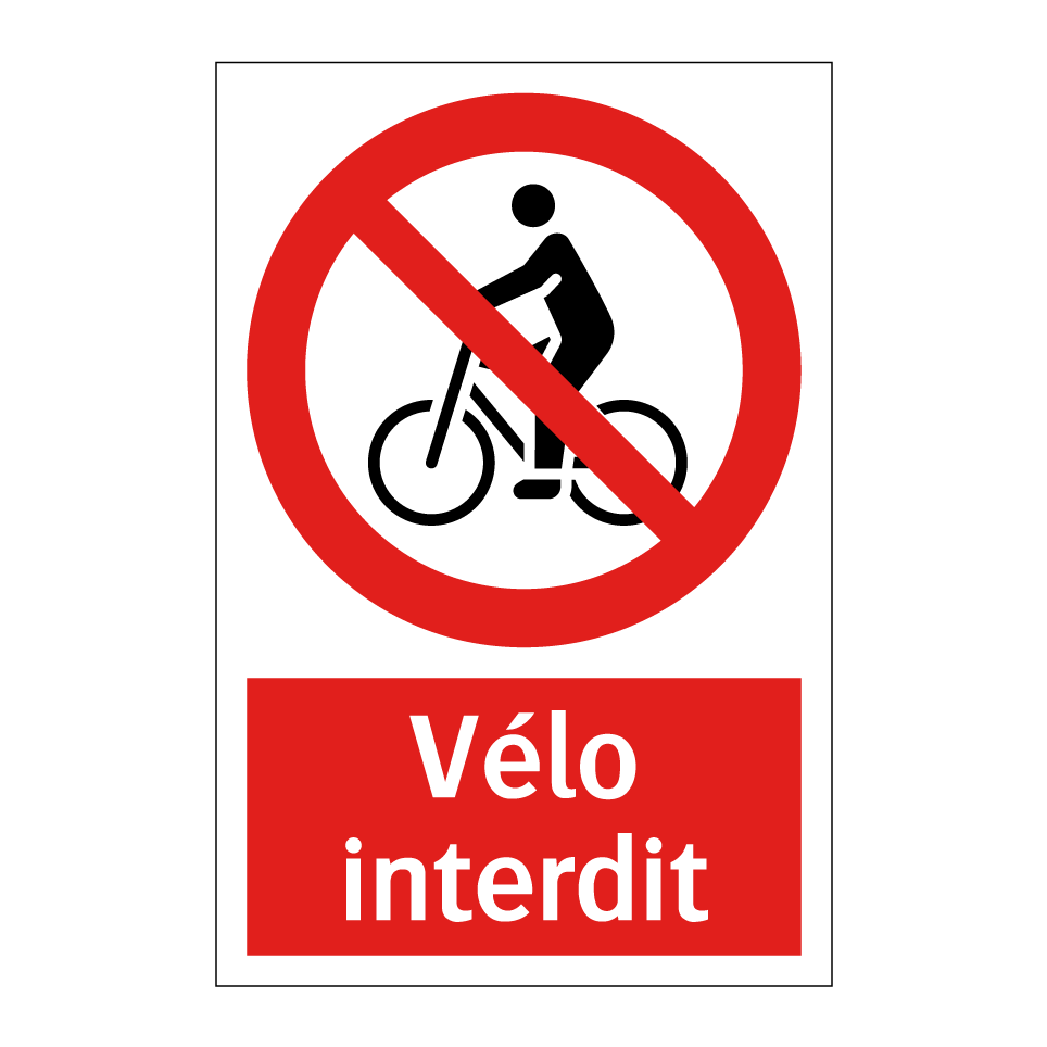 Vélo interdit