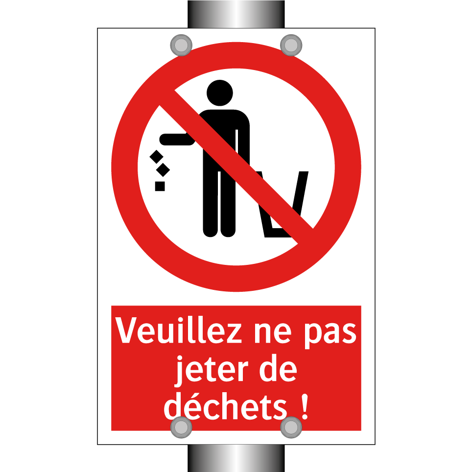 Veuillez ne pas jeter de déchets !
