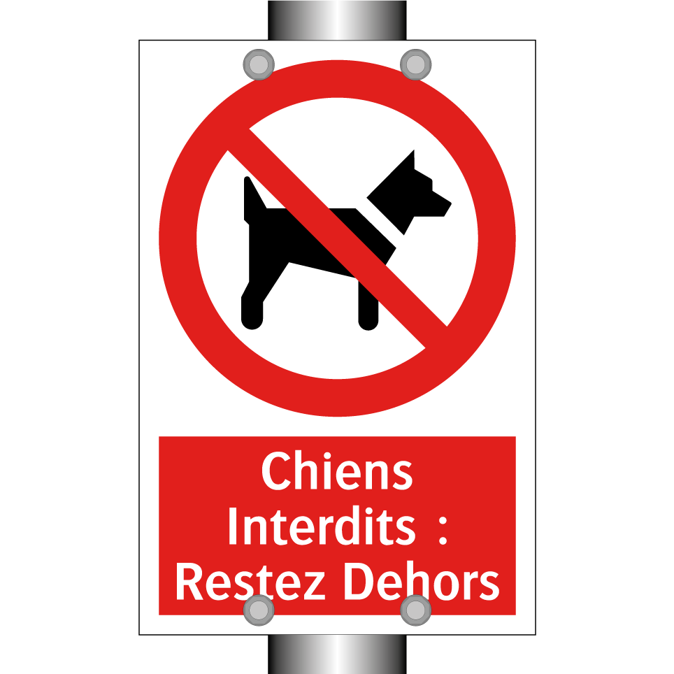 Chiens Interdits : Restez Dehors