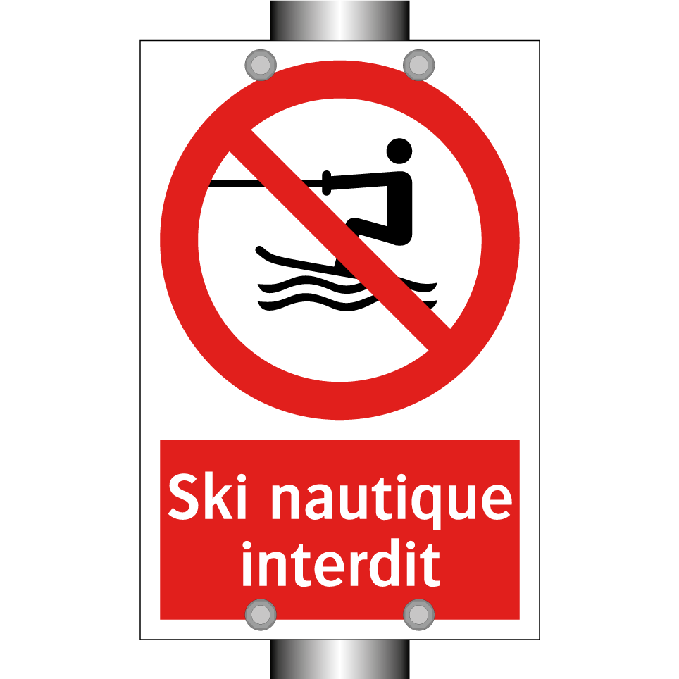 Ski nautique interdit