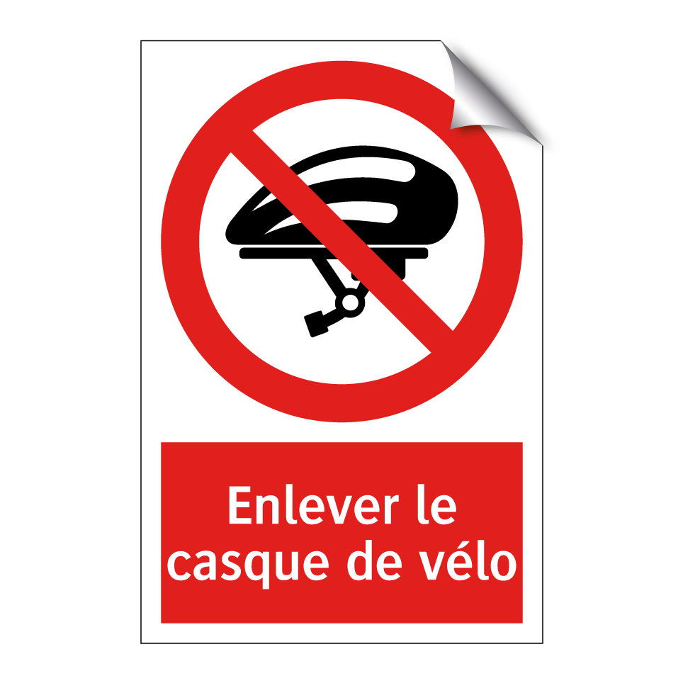 Enlever le casque de vélo