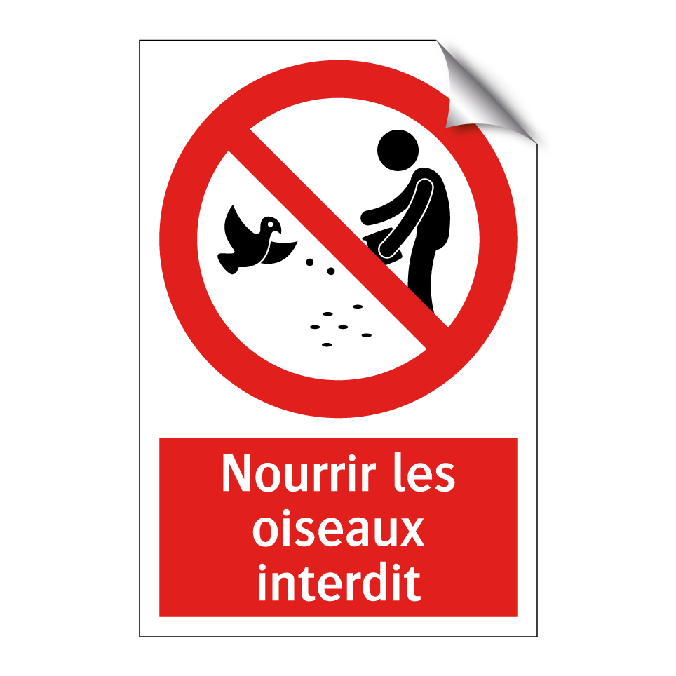 Nourrir les oiseaux interdit