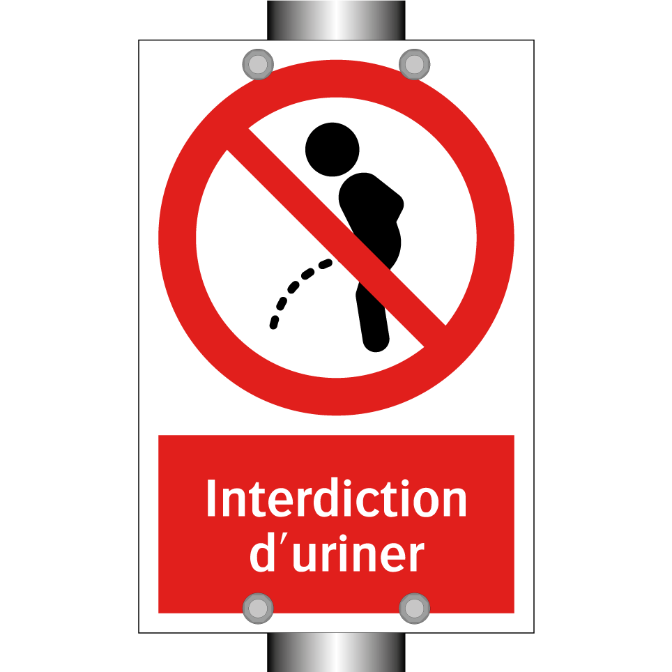 Interdiction d'uriner