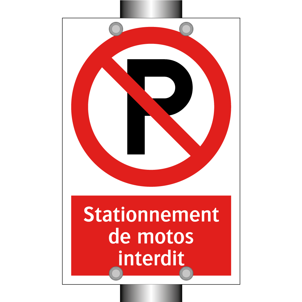 Stationnement de motos interdit