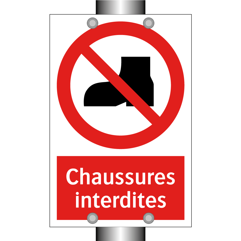 Chaussures interdites