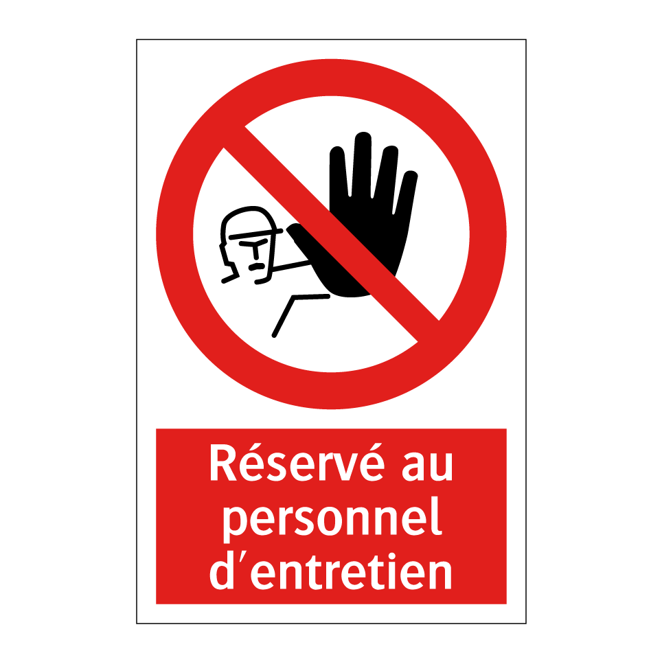 Réservé au personnel d'entretien