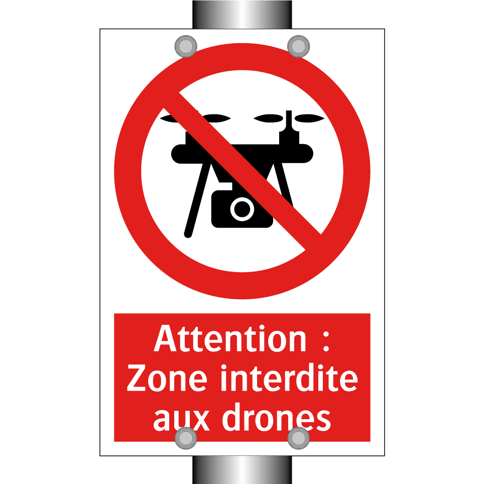 Attention : Zone interdite aux drones