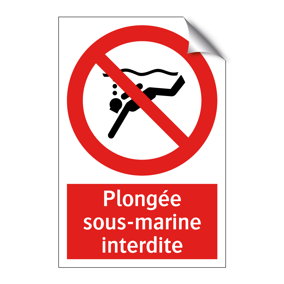 Plongée sous-marine interdite