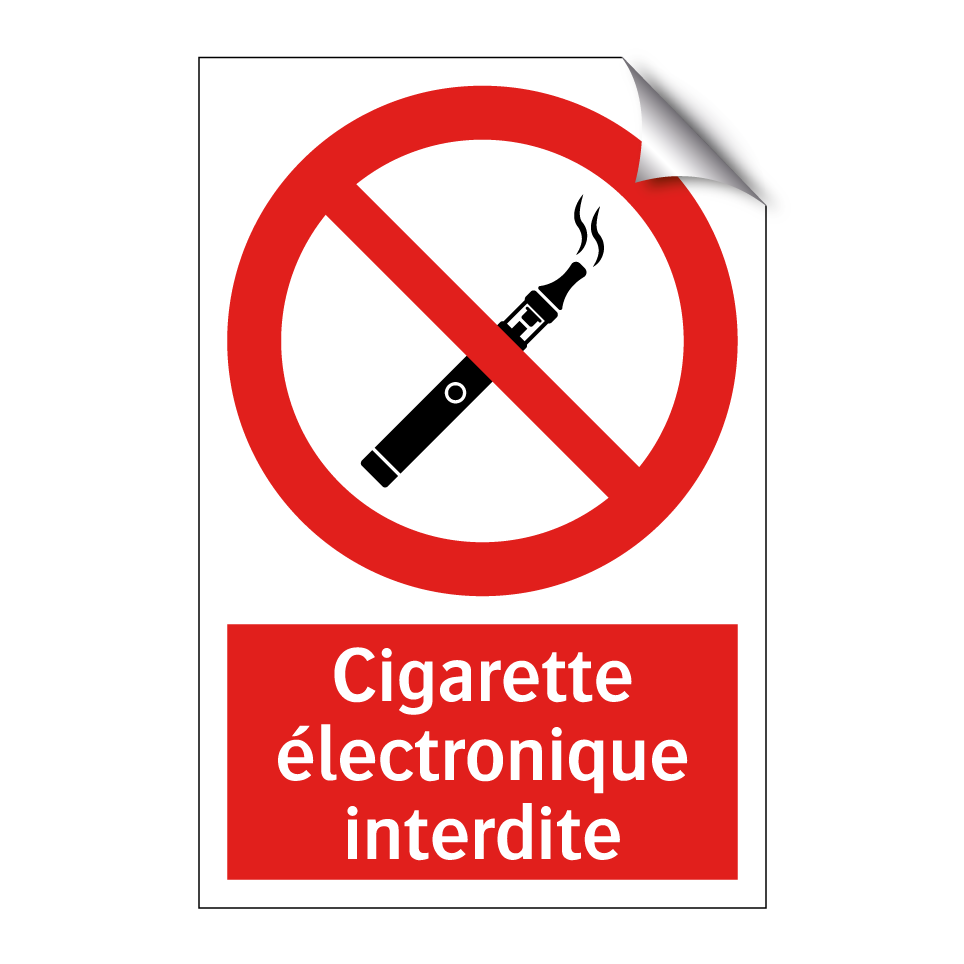 Cigarette électronique interdite