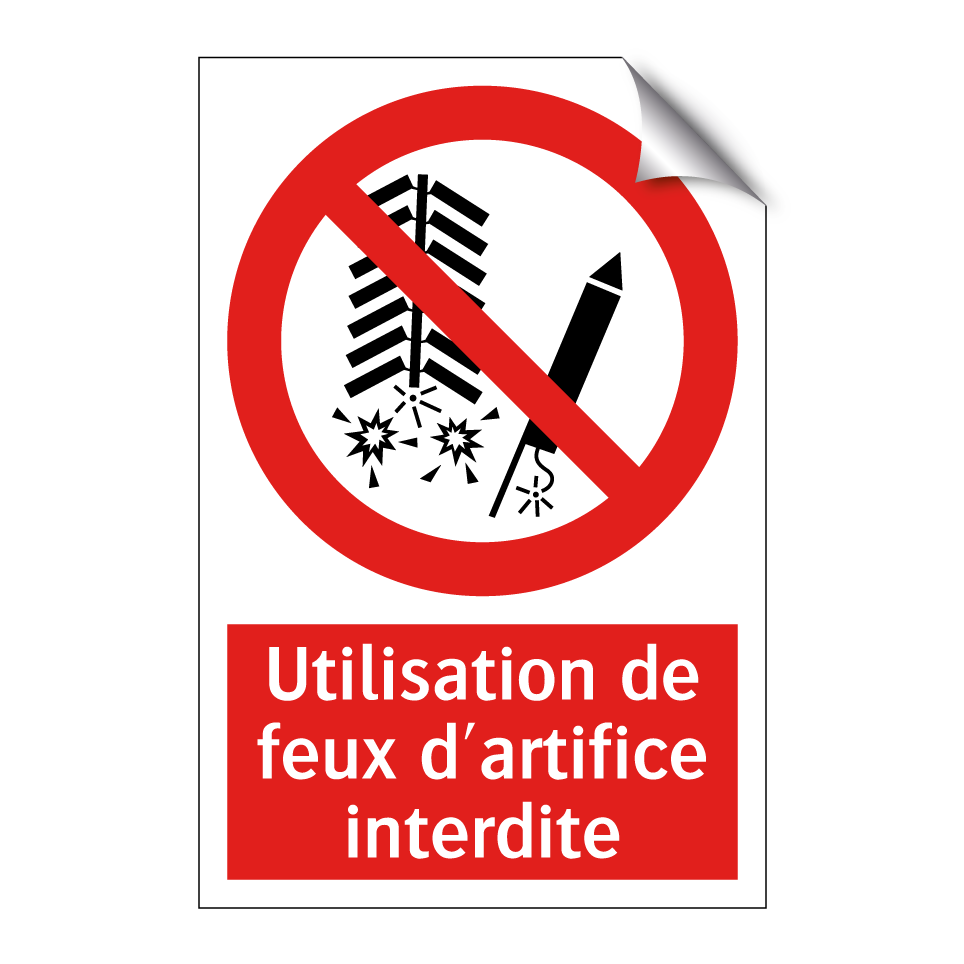 Utilisation de feux d'artifice interdite