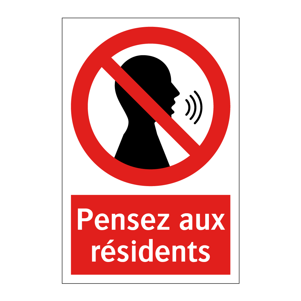 Pensez aux résidents