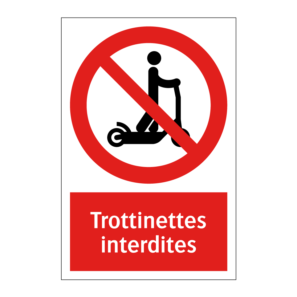 Trottinettes interdites