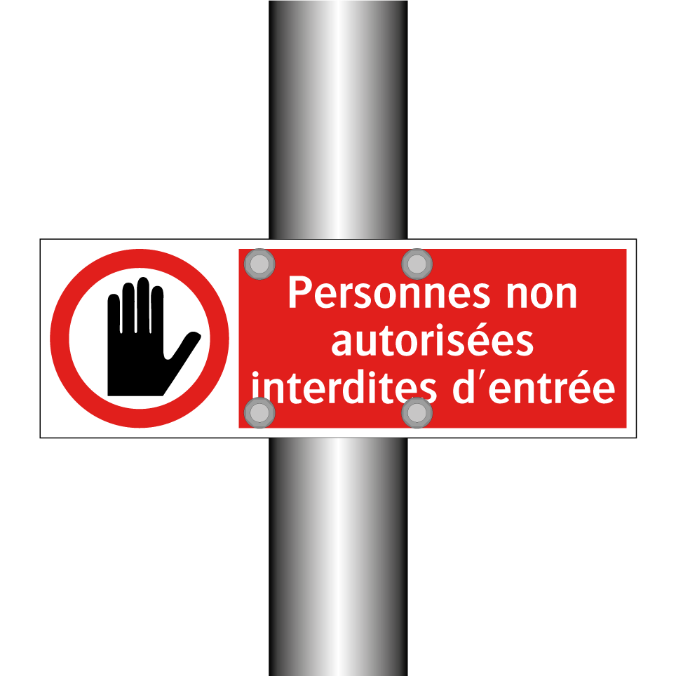 Personnes non autorisées interdites d'entrée
