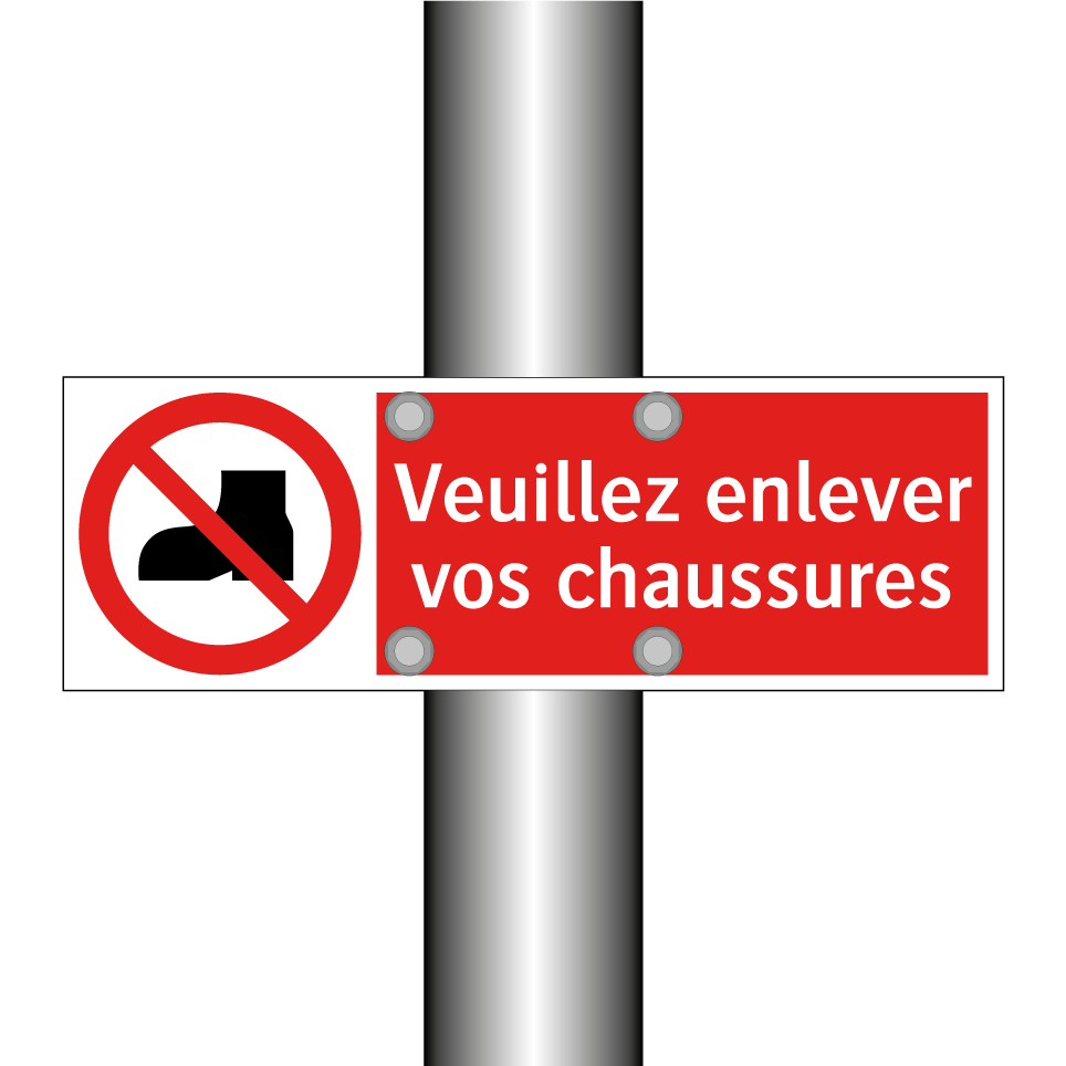 Veuillez enlever vos chaussures