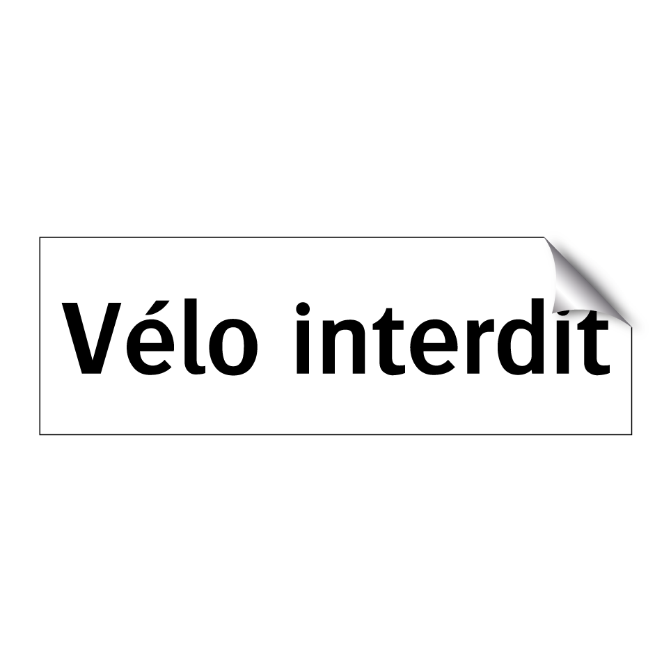 Vélo interdit