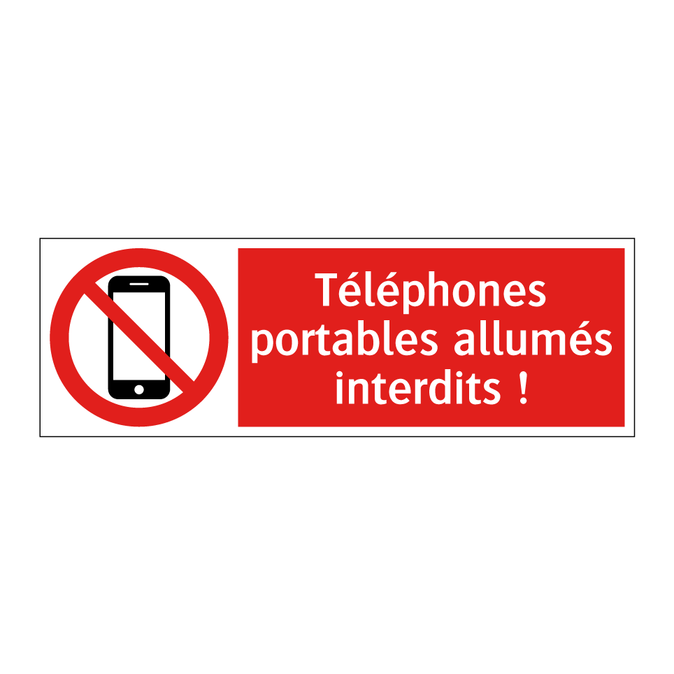 Téléphones portables allumés interdits !