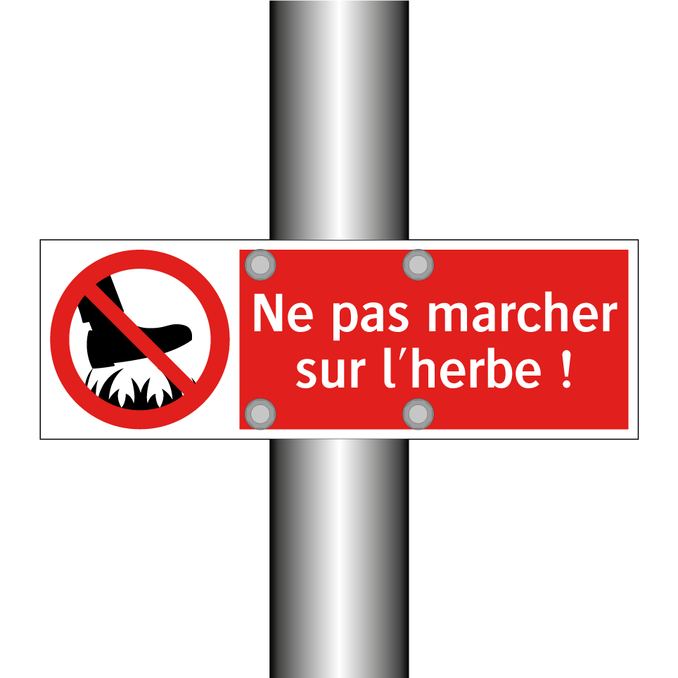 Ne pas marcher sur l'herbe !