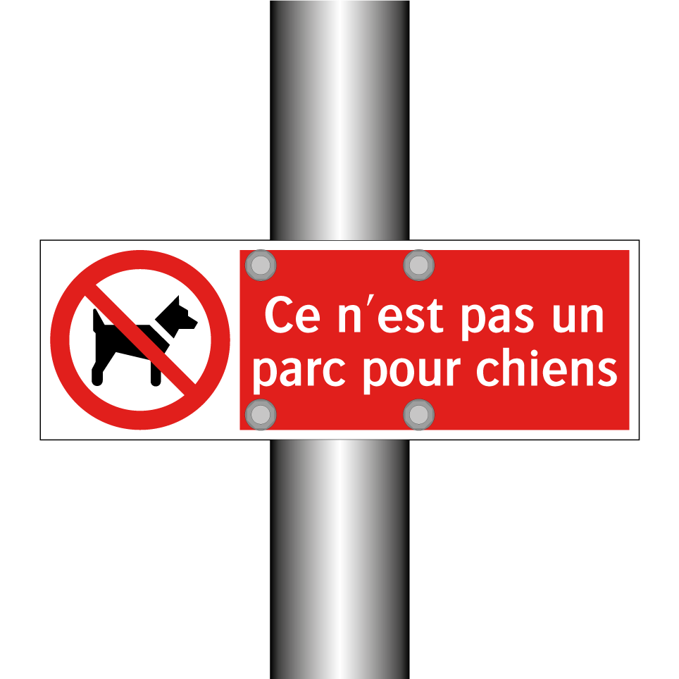 Ce n'est pas un parc pour chiens