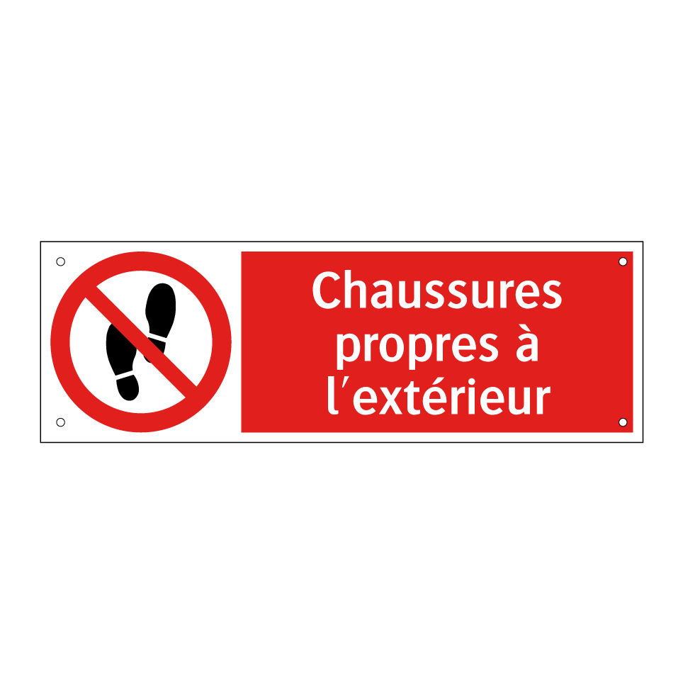 Chaussures propres à l'extérieur