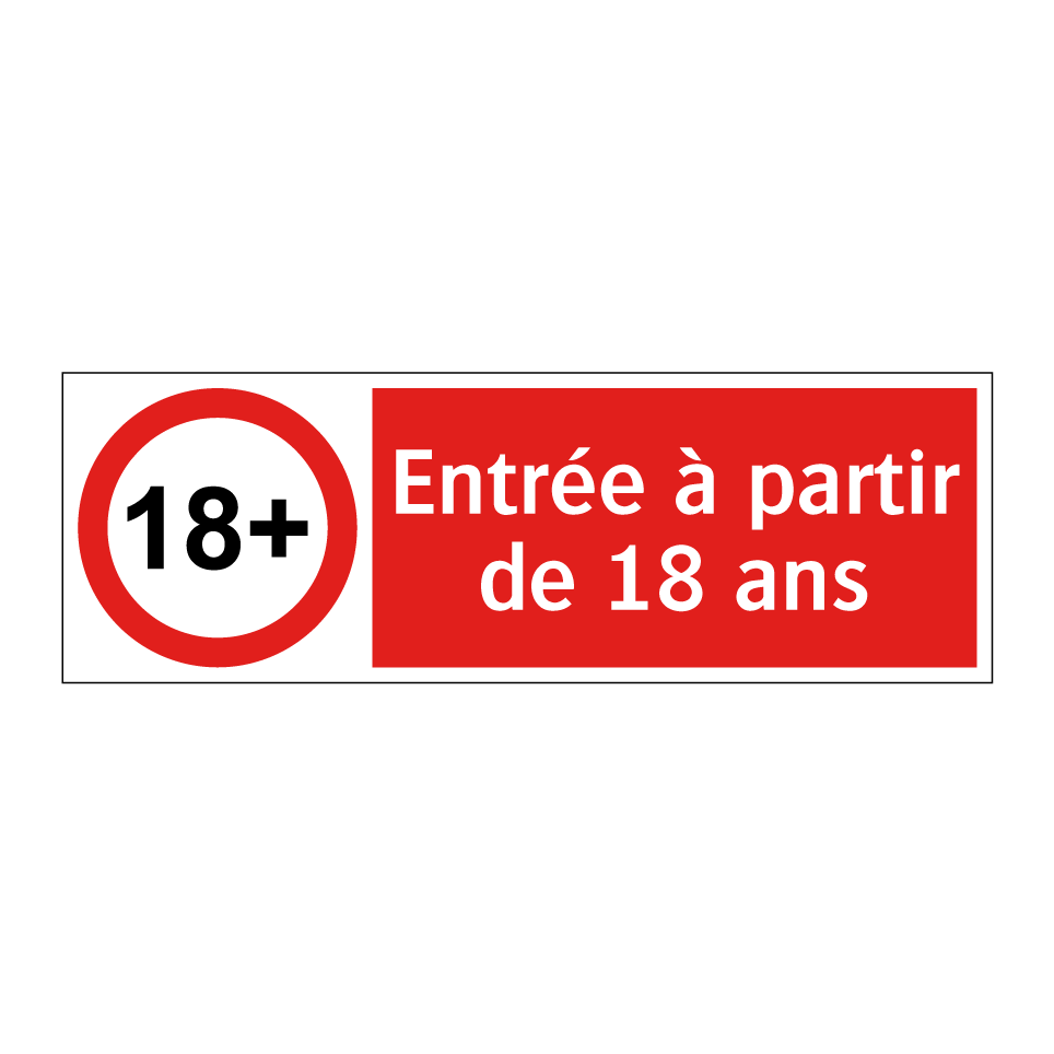 Entrée à partir de 18 ans