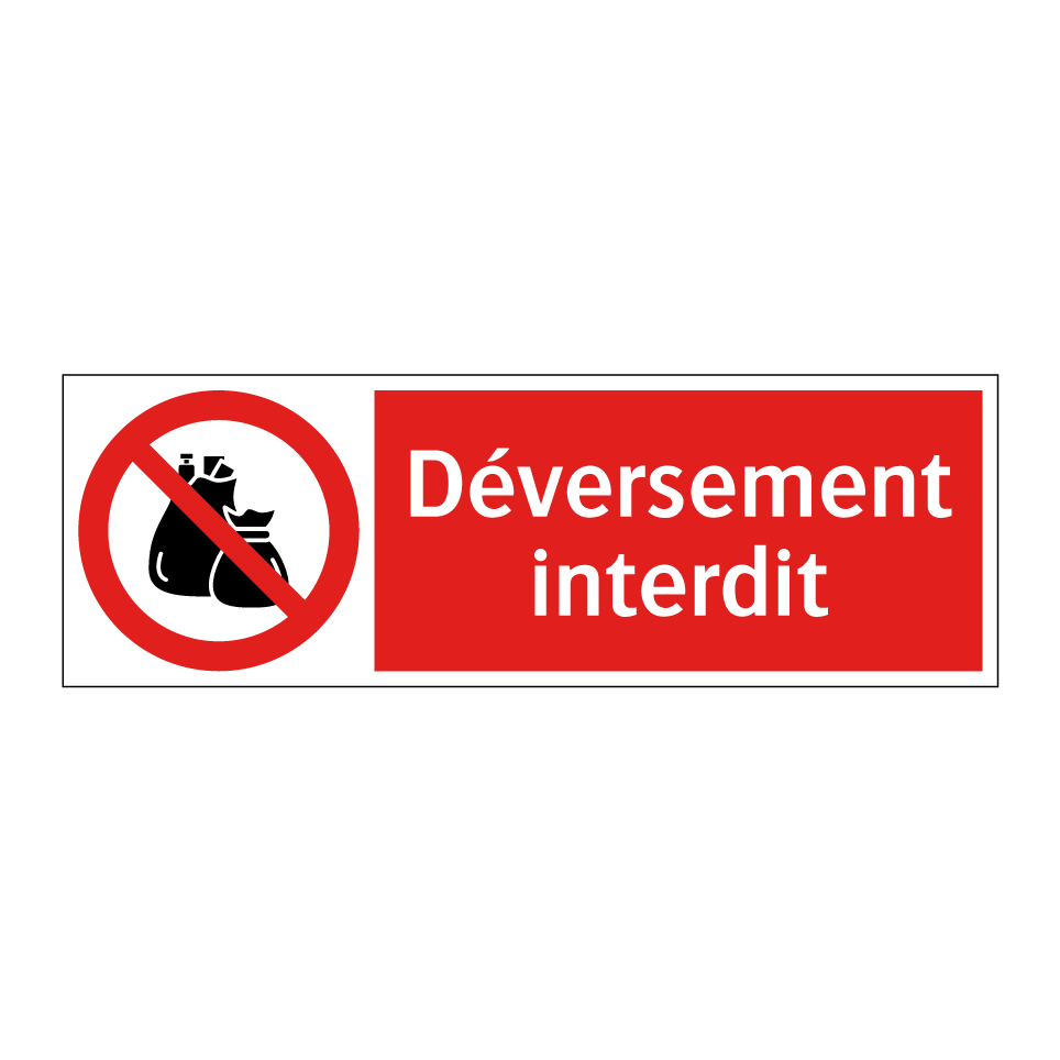 Déversement interdit