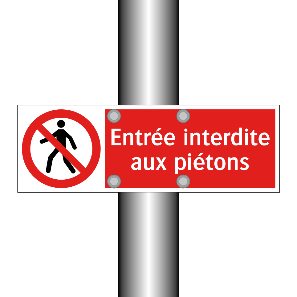Entrée interdite aux piétons