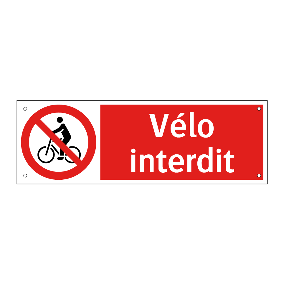 Vélo interdit