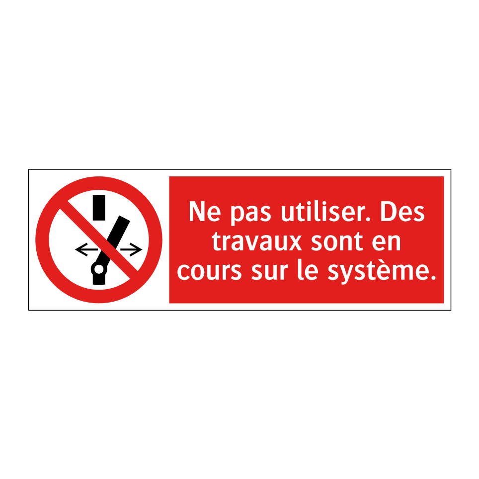 Ne pas utiliser. Des travaux sont en cours sur le système.