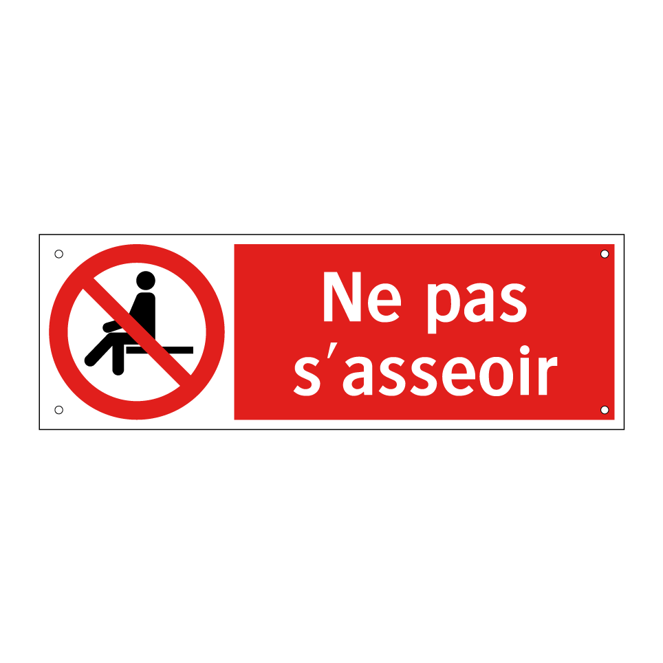 Ne pas s'asseoir