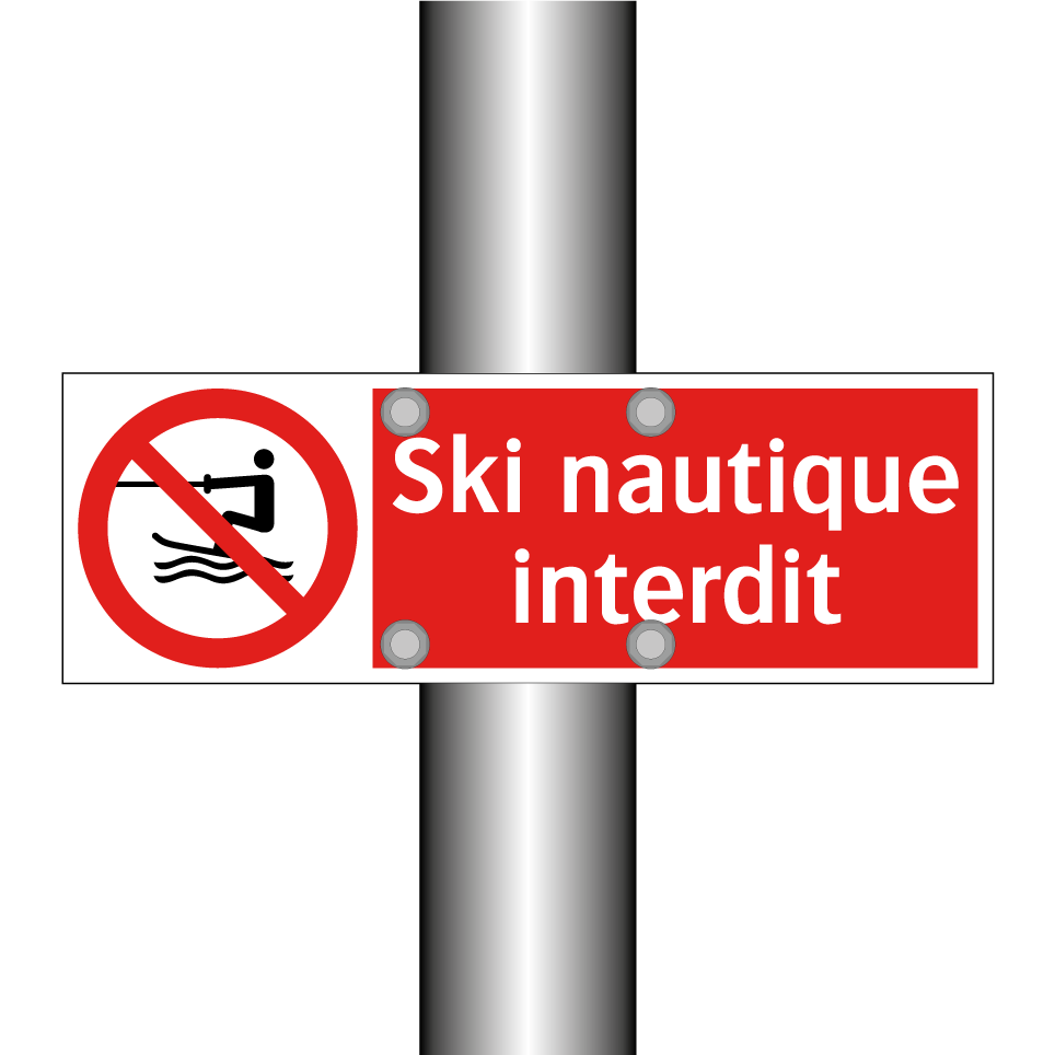 Ski nautique interdit