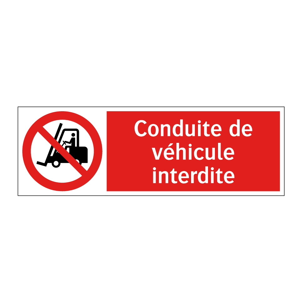 Conduite de véhicule interdite
