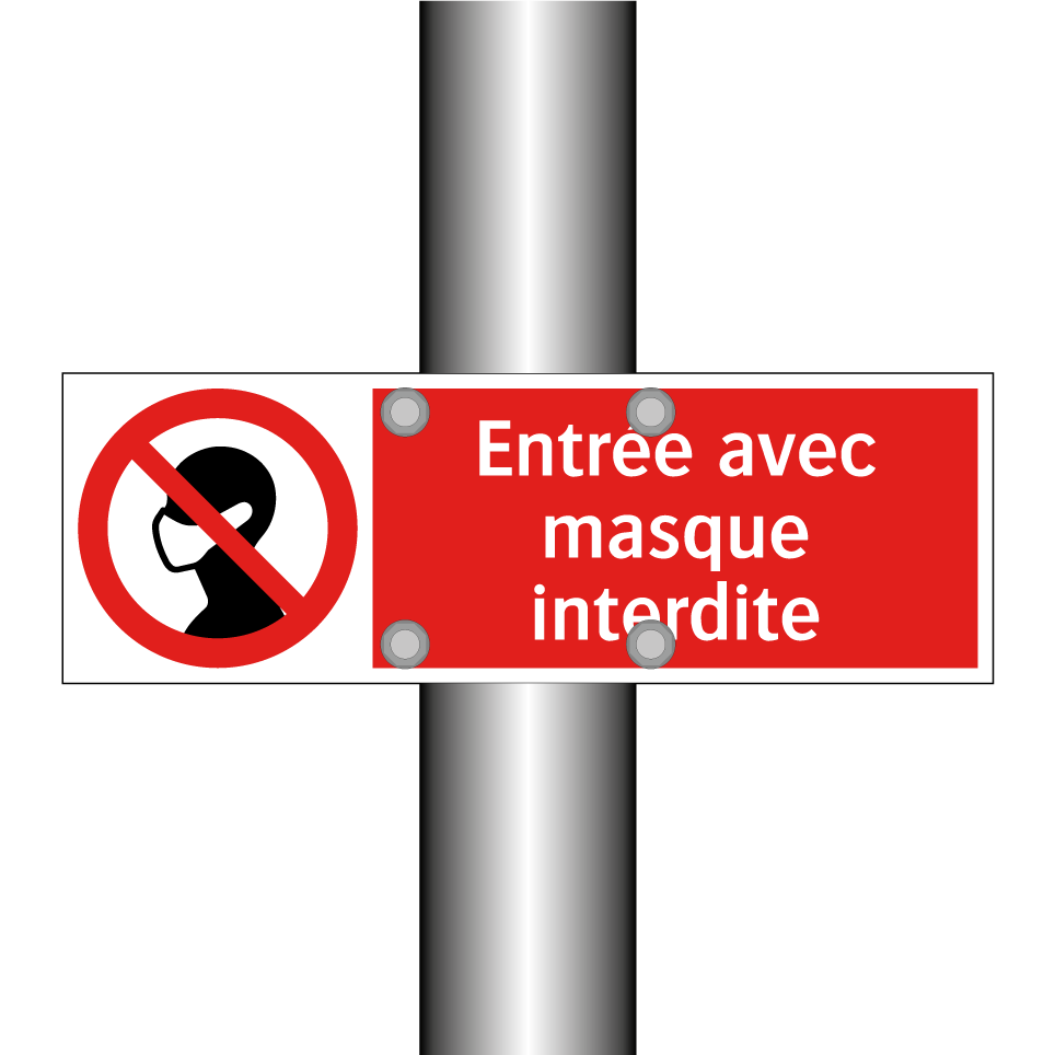 Entrée avec masque interdite