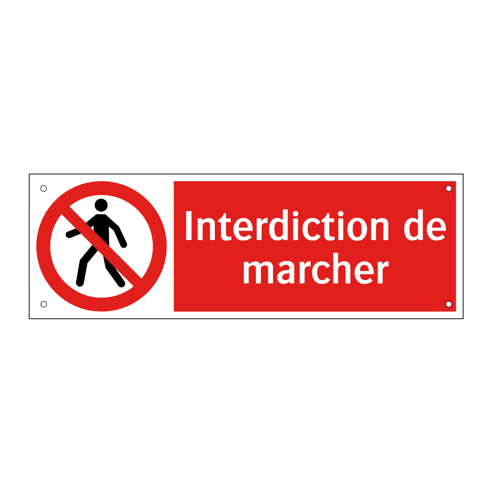 Interdiction de marcher