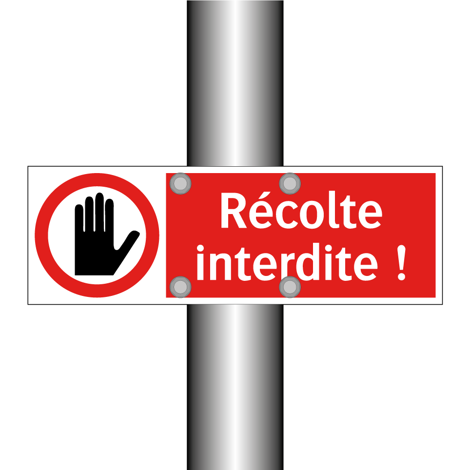 Récolte interdite !