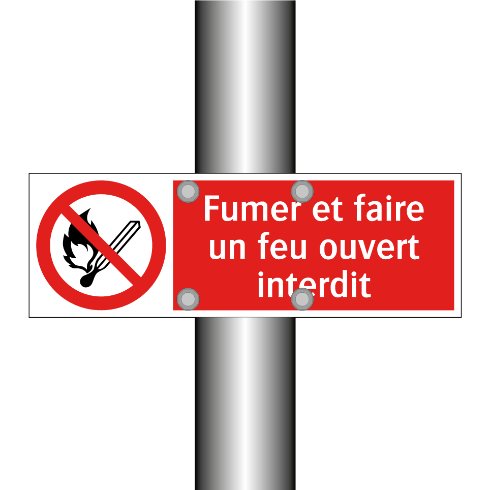 Fumer et faire un feu ouvert interdit