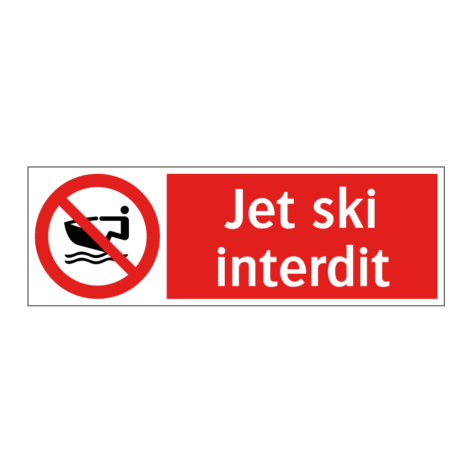Jet ski interdit