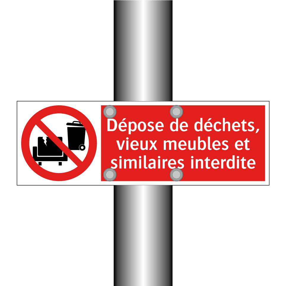Dépose de déchets, vieux meubles et similaires interdite