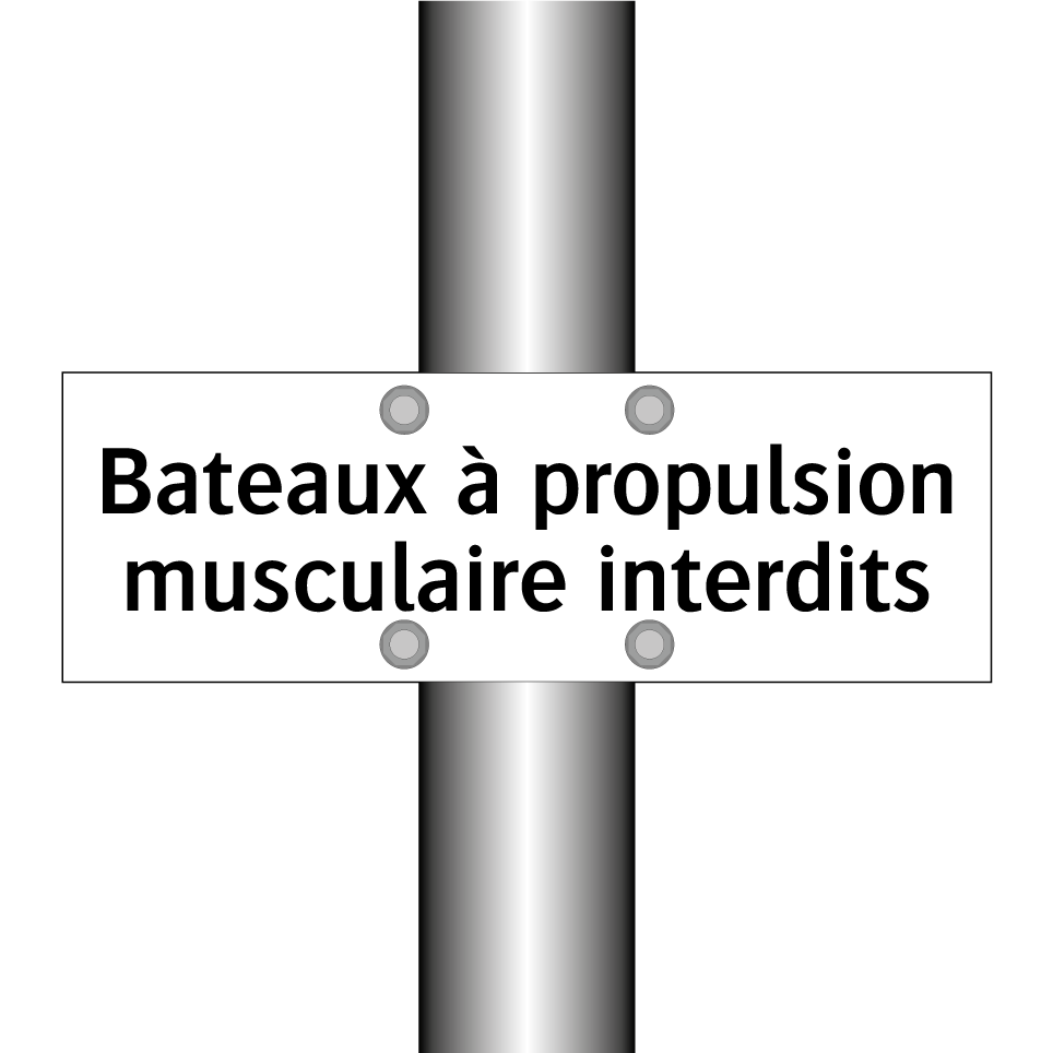 Bateaux à propulsion musculaire interdits