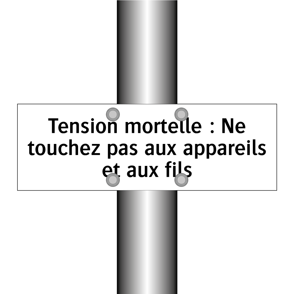 Tension mortelle : Ne touchez pas aux appareils et aux fils