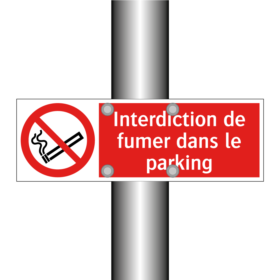 Interdiction de fumer dans le parking