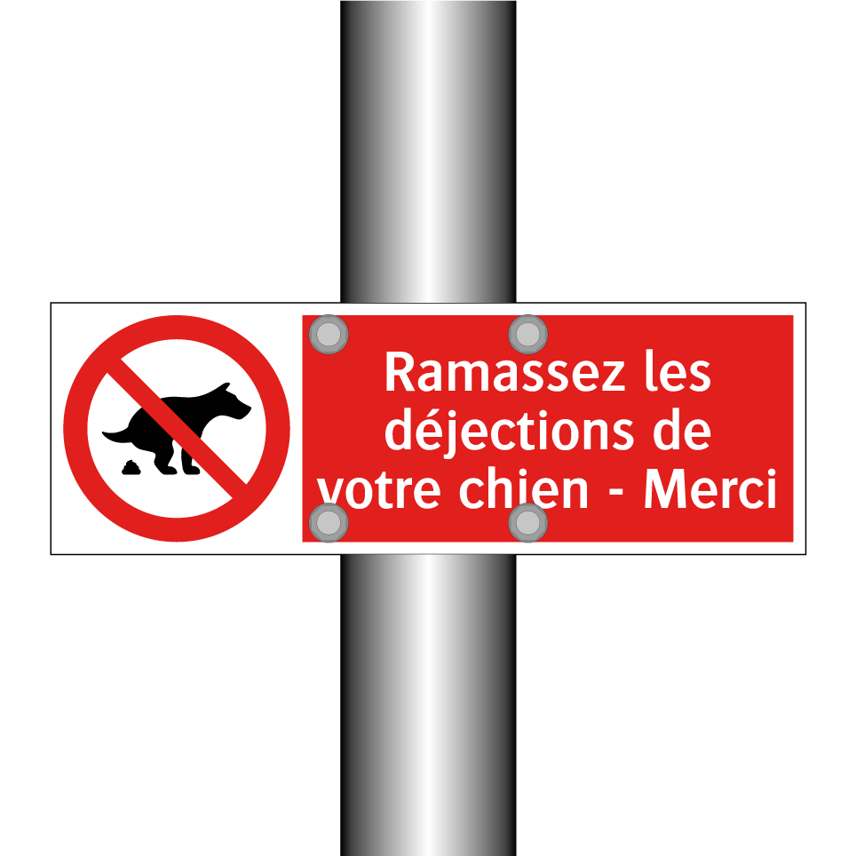 Ramassez les déjections de votre chien - Merci