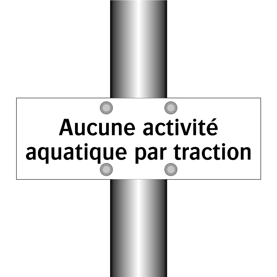 Aucune activité aquatique par traction